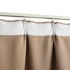 vidaXL Rideaux occultants avec crochets 2 pcs Taupe 140x245 cm