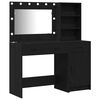 vidaXL Table de Toilette 2 pc Noir 78,5 x 41 x 135 cm
