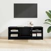 vidaXL Meuble TV Ch&ecirc;ne noir 102 x 35 x 36,5 cm Bois d'ing&eacute;nierie