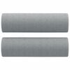 vidaXL Canap&eacute; 2 places avec oreillers gris clair 140 cm tissu