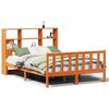 vidaXL Lit biblioth&egrave;que sans matelas cire marron 120x190cm pin massif