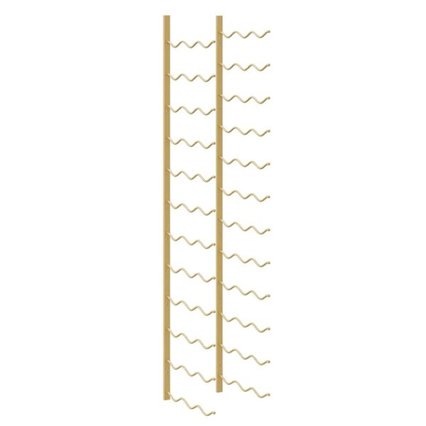 vidaXL Casier &agrave; vin mural pour 36 bouteilles Dor&eacute; Fer