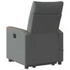 vidaXL Fauteuil inclinable de massage &eacute;lectrique Gris fonc&eacute; Tissu