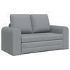 vidaXL Canap&eacute;-lit pliant Gris clair 148 x 71 x 83 cm tissu