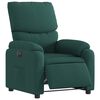 vidaXL Fauteuil inclinable &eacute;lectrique Vert fonc&eacute; Tissu