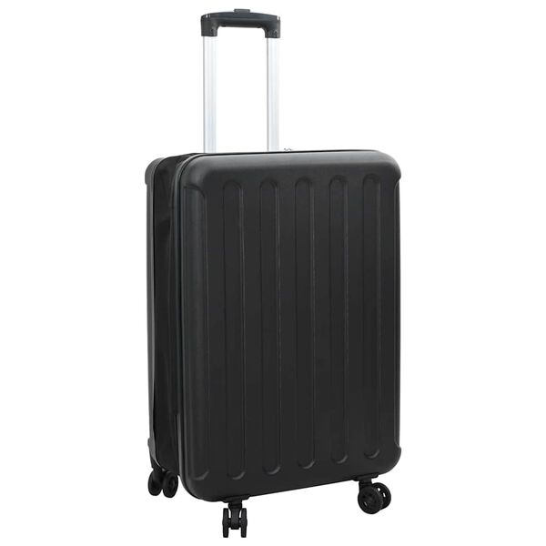 vidaXL Valise avec verrouillage Noir 34 x 23 x 55.5 cm Plastic ABS
