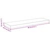 vidaXL &Eacute;tag&egrave;re murale flottante 2 pcs Gris brillant 80x23,5x3,8 cm MDF
