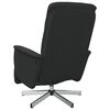 vidaXL Fauteuil inclinable de massage avec repose-pieds noir tissu