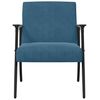 vidaXL fauteuil Bleu 59 x 75 x 78 cm Velours