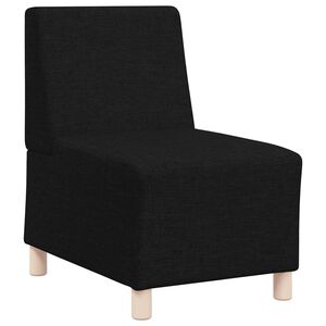vidaXL Canap&eacute; modulaire sans accoudoirs Noir 55 cm Tissu