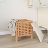 vidaXL Tabouret de salle de bain 48x47,5x52 cm Bois massif de noyer