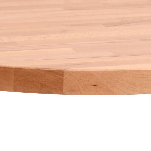 vidaXL Dessus de table &Oslash;50x4 cm rond bois massif de h&ecirc;tre