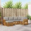 vidaXL Ensemble de canap&eacute; d'angle 6 pcs Gris Naturel et Clair