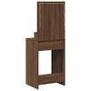 vidaXL Table de Toilette Chêne brun 50 x 41 x 135 cm Bois d'ingénierie