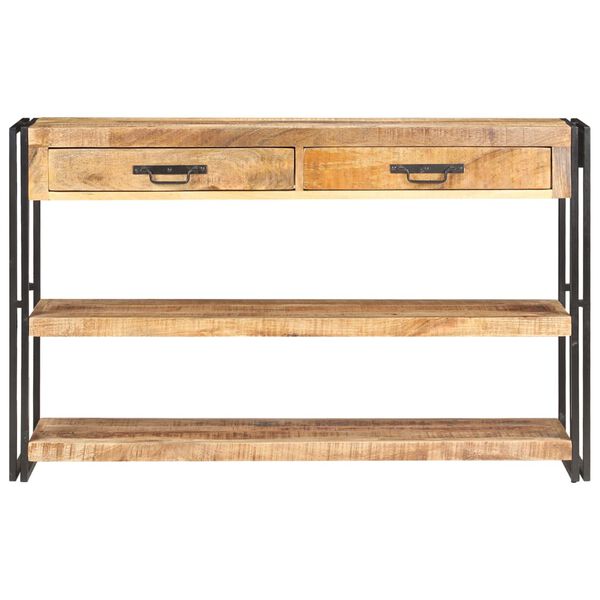 vidaXL Buffet 120x30x75 cm Bois de manguier massif brut