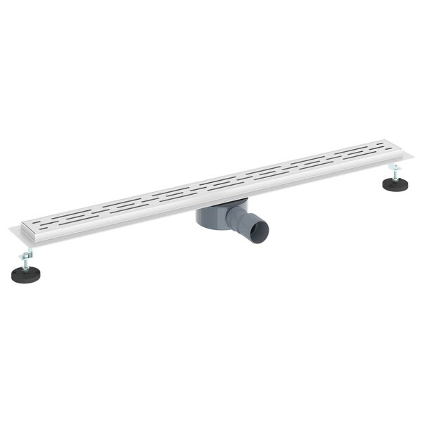 vidaXL Drain de douche avec couvercle en verre et siphon &agrave; 360&deg; 90 cm