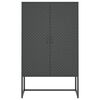 vidaXL Buffet haut Anthracite 80x35x135 cm Acier