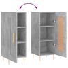 vidaXL Buffet Gris b&eacute;ton 34,5x34x90 cm Bois d'ing&eacute;nierie
