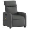 vidaXL Fauteuil de massage inclinable Gris fonc&eacute; Tissu