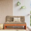 vidaXL Sofa de jardin milieu Pin massif Brun Cir&eacute;