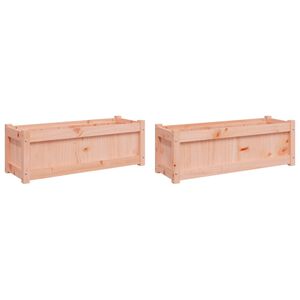 vidaXL Jardini&egrave;res 2 pcs cm bois massif douglas