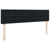 VidaXL Cadre de lit ottoman avec matelas noir 200x200cm velours