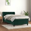 vidaXL Sommier &agrave; lattes de lit avec matelas Vert fonc&eacute; 90x190 cm