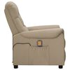 vidaXL Fauteuil de massage Cappuccino Similicuir