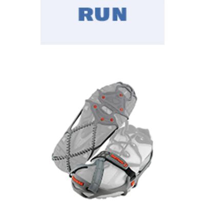 Yaktrax Dispositif de traction pour bottes de neige Run XL 46+ Gris