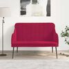 vidaXL Banc Rouge bordeaux 110x76x80 cm Velours