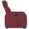 vidaXL Fauteuil inclinable rouge bordeaux tissu