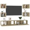 vidaXL Ensemble de meubles TV 6 pcs Ch&ecirc;ne sonoma Bois d'ing&eacute;nierie