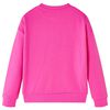 Sweatshirt pour enfants rose foncé 116