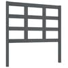 vidaXL T&ecirc;te de lit Gris 95,5x4x100 cm Bois massif de pin