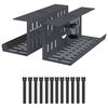 vidaXL Plateau de gestion de c&acirc;bles sous le bureau 2 pc Anthracite