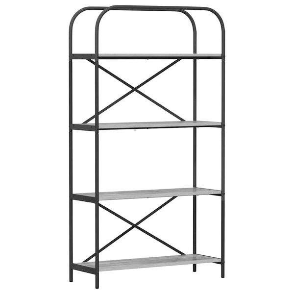 vidaXL &Eacute;tag&egrave;re Gris Sonoma 80 x 30 x 146 cm Bois d'ing&eacute;nierie