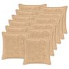 vidaXL Housse de coussin 12 pc HOUTEN Cr&egrave;me 40 x 40 cm