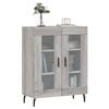 vidaXL Buffet sonoma gris 69,5x34x90 cm bois d'ing&eacute;nierie