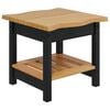 VidaXL Table d'appoint EKAI Noir 50 x 50 x 45,5 cm Bois de pin massif