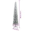 vidaXL Sapin de Noël artificiel Vert 300 cm PVC et acier et plastique