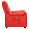 vidaXL Fauteuil de massage Rouge Similicuir
