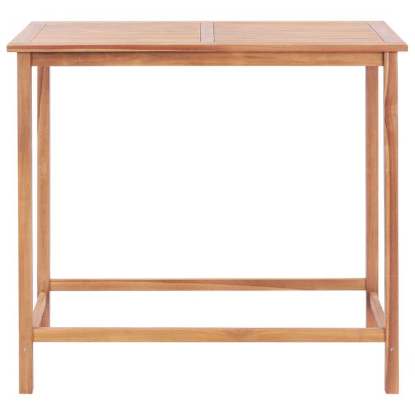 vidaXL Table de bar de jardin 120x65x110 cm Bois de teck solide