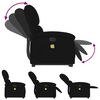 vidaXL Fauteuil de massage inclinable Noir Velours