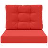 vidaXL Coussin de canap&eacute; d'ext&eacute;rieur 2 pcs Rouge Polyester