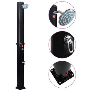 vidaXL Douche solaire d'ext&eacute;rieur avec pomme de douche et robinet 40 L