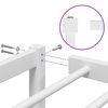 vidaXL Cadre de lit m&eacute;tal sans matelas blanc 150x200 cm