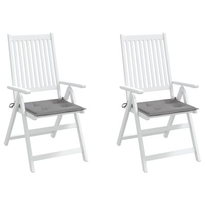 vidaXL Coussins de chaise de jardin lot de 2 gris 50x50x3 cm