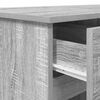 vidaXL Bureau Sonoma gris 140 x 49 x 76 cm Bois d'ingénierie