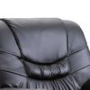 vidaXL Fauteuil de massage Noir Similicuir