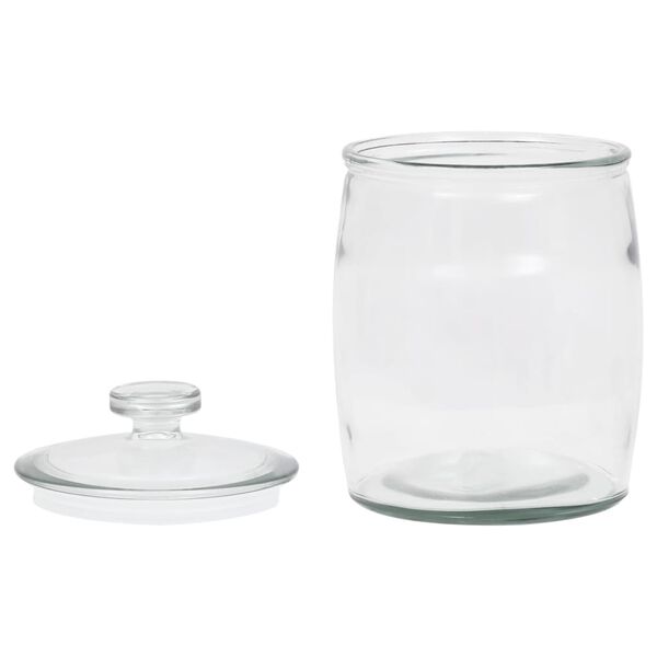 vidaXL Pots de conservation en verre avec couvercle 4 pcs 3850 ml